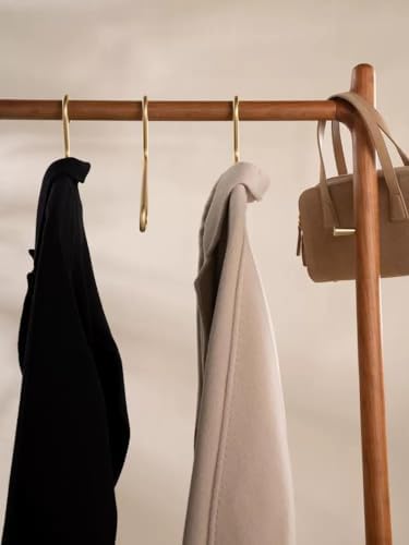 Premium Matte Gold Aluminum Coat Hangers 10 Piece Set, 16.5” Extra Smooth &am...