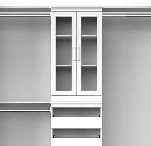 ClosetMaid Modular Storage Pair Set, 2 Glass Pane Doors, Wood Closet Organize...