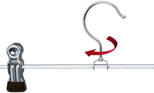 Mawa by Reston Lloyd Non Slip-Space Saving Clothing Hanger for Pant/Skirt wit...