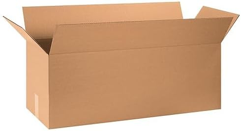 BOX USA Long Boxes Holds 65lbs, 32x12x12 20-Pk for Shipping & Packing