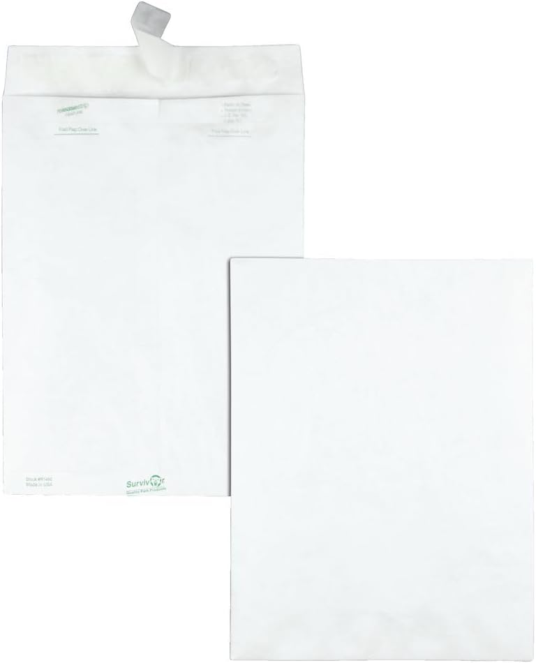 Quality Park Survivor 9 x 12 Catalog Envelopes made with DuPont Tyvek Materia...