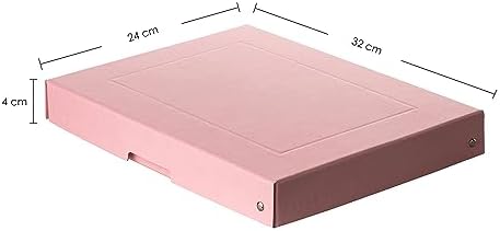 FALKEN Original PureBox Pastel, Made in Germany, 40 mm high, DIN A4, pink, st...