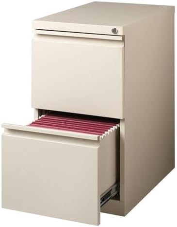 Hirsh Industries Scranton & Co 20" 2-Drawer Metal Mobile Pedestal Fi...