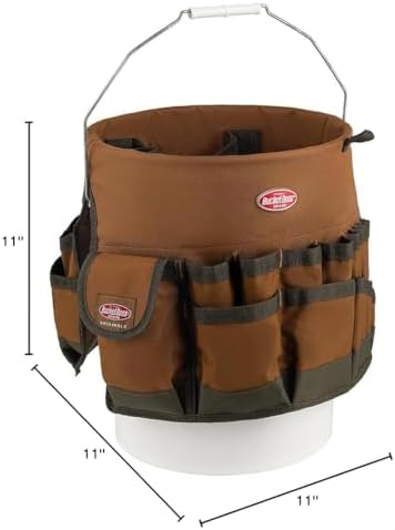 Bucket Boss The Bucketeer Bucket Tool Organizer in Brown, 10030 (Pack of 6)