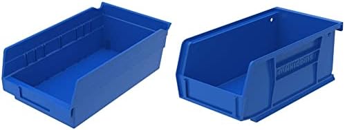 Akro-Mils Plastic Storage Bins and Organizers (12-Pack) + AkroBins Hanging St...