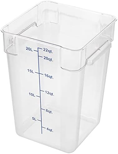Restaurantware Met Lux 22 Quart Brine Buckets 10 Square Marinating Containers...