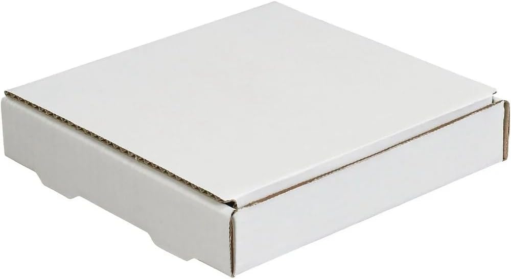 100-12 1/8" x 9 1/8" x 2" White Multi Depth Bookfold Mailer Fo...