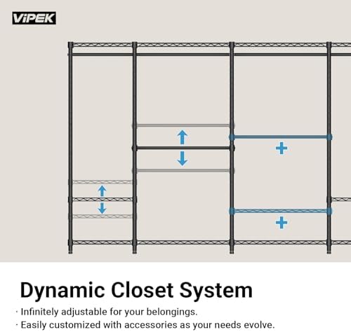 VIPEK V4 Clothing Rack for Hanging Clothes Heavy Duty Closet Freestanding
