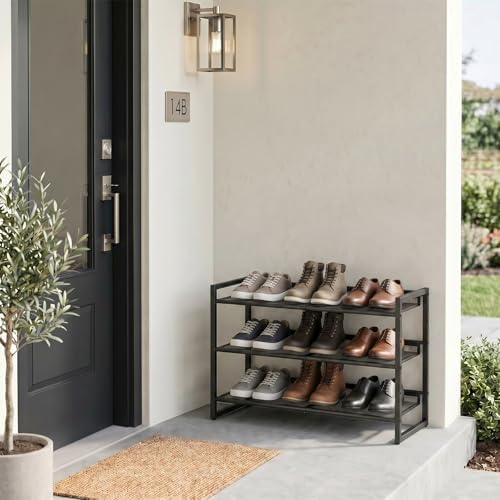 Garden 4 you Shoe Rack - Expandable Shoe Organizer for Closet, Metal Shoe She...