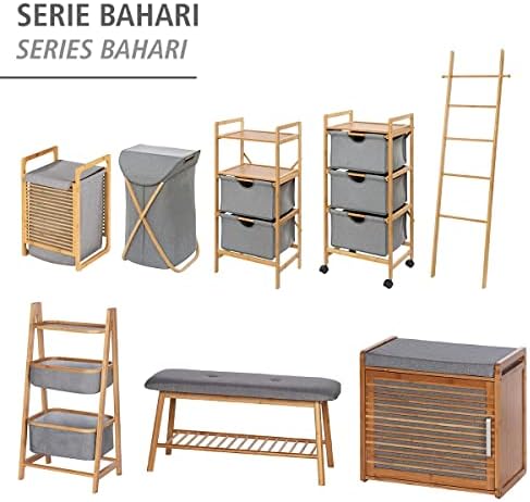 WENKO Shelving Unit with Two Storage Baskets, Open Shelf for Bathroom, Bedroo...