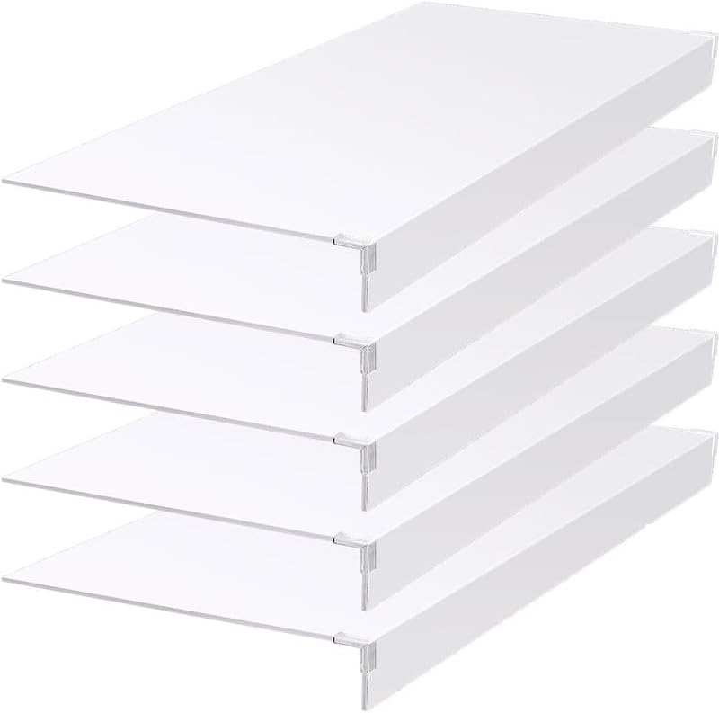5 PCS Wire Rack Cover 38x20x2in PVC Wire Shelf Cover for Pantry,and Laundry S...