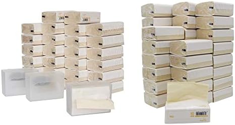DrDirt Bamboo Facial Tissues Bundle, 63 Packs, 3-Ply, 3 Dispensers