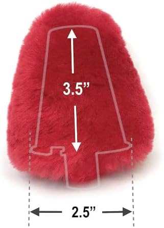 JOUNJIP Dual Wool Buffer Replacement Covers - Handmade 100% Lambswool Polishe...