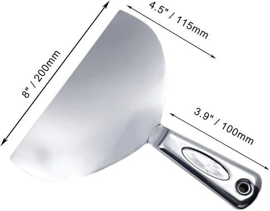Flex All Stainless Steel Joint Knife Putty Scraper, 8-Inch Professional Grade - Image 2