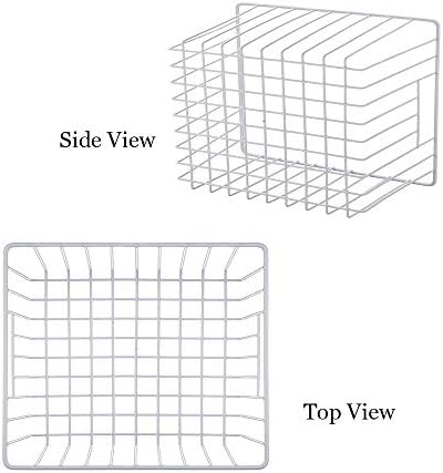SANNO Freezer Baskets Freezer Wire Storage Basket, Organizer Food Storage Bin...