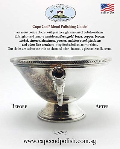 Cape Cod Polish Co Metal Polishing Cloths Foil Pouch 0.53oz, Stainless Steel - Image 7