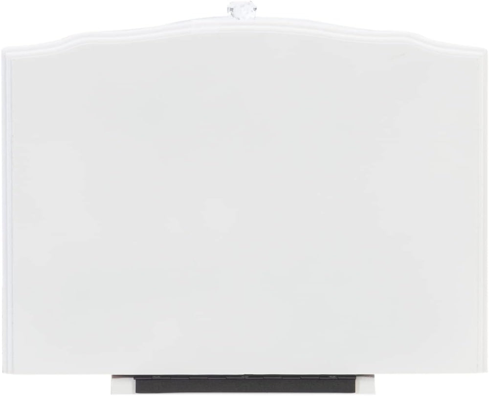 Powell Furniture Jewelry Armoire, White, 13"x 9.375"x 35.5"
