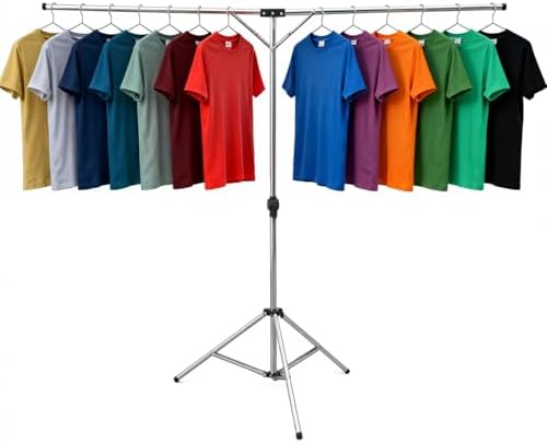 Foldable Portable Space Saving Stainless Steel Clothes Drying Rack.
