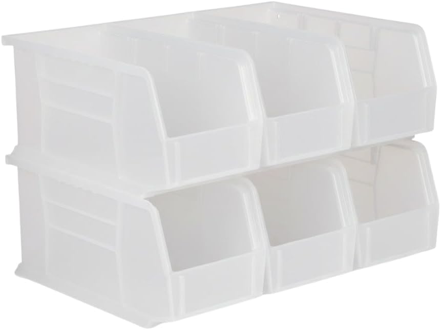 HE HUDSON EXCHANGE 11" x 5.5" x 5" (6 Pack) Plastic Stackable ...