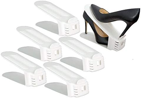 Shoe Slotz Space-Saving Storage Units in Ivory | As Seen on TV | No Assembly ...
