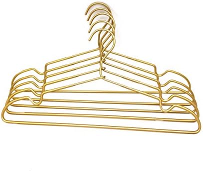 Premium Clothes Hangers 16.5" Metal Gold Coat Hangers Non Slip Hook Laun...