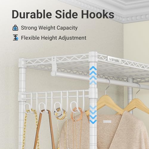 VIPEK R3C Covered Clothing Rack for Hanging Clothes Rolling Closet