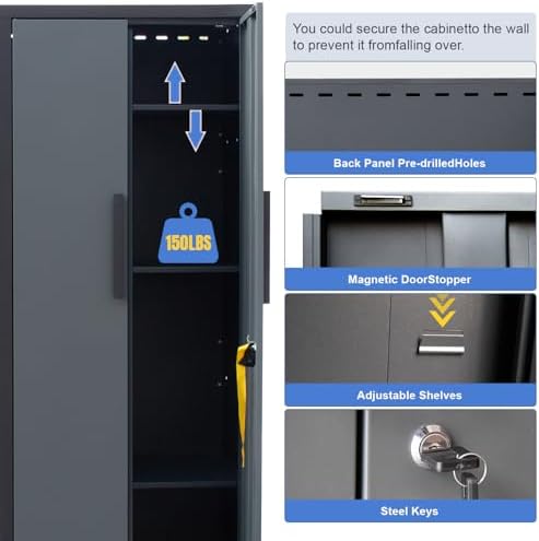 15-Piece Corner Garage Storage Cabinet System - Corner Workshop Set