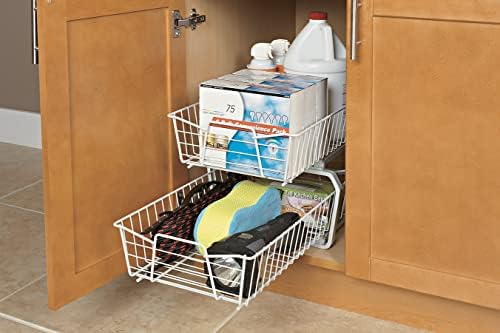 ClosetMaid 11 in. Pull Out Cabinet Organizer, 2 Tier, Heavy Duty, Slide Out P...