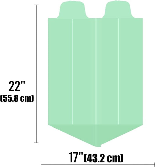 3 Gallon Flap Tie Compostable Trash Bags, Biodegradable Kitchen Garbage Bags - Image 2