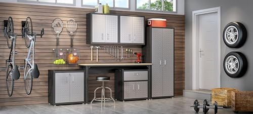 Manhattan Comfort Fortress Collection Modern Designed Mobile Storage Garage C...