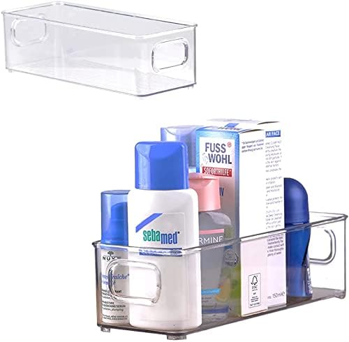 mDesign Plastic Long Stackable Storage Organizer Container, Organization Bin ...