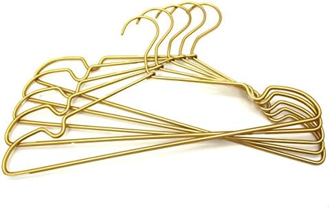 Premium Clothes Hangers 16.5" Metal Gold Coat Hangers Non Slip Hook Laun...