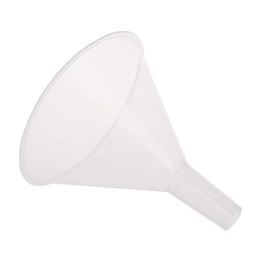 DEDC 4 Pack Clear Plastic Filter Funnel, Small Oil Funnels - Image 2