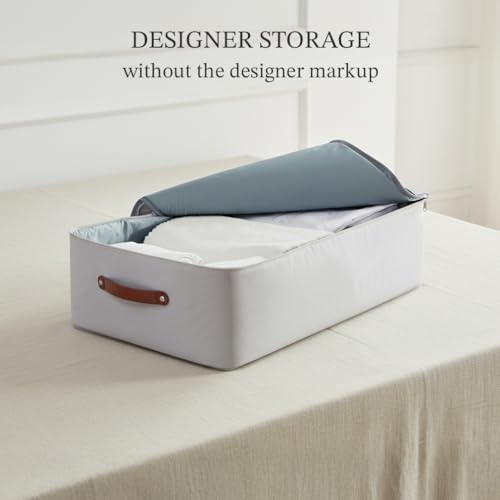 Under Bed Storage Container – Foldable Underbed Storage Bin for Clothes &...