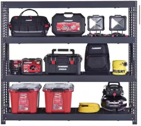 Husky Industrial Duty Steel Garage Shelving Unit – Heavy Duty Metal Storage R...