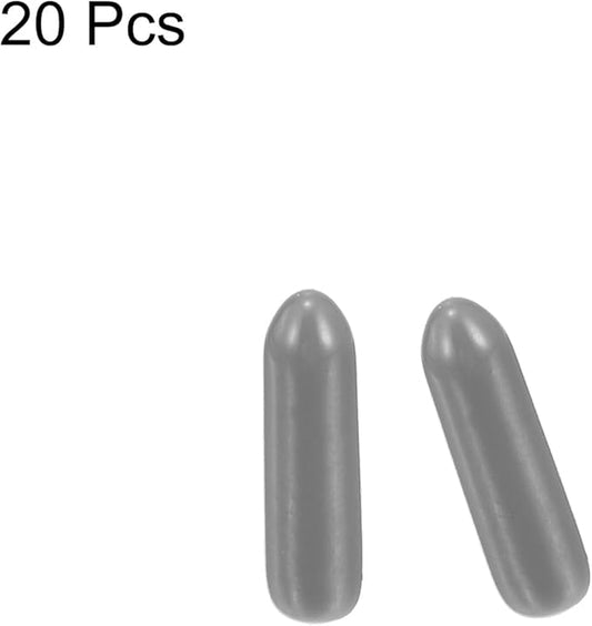 uxcell 20pcs Rubber End Caps Protective Caps 2.5mm ID Vinyl PVC Round Tube Bolt - Image 2