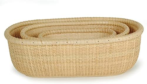 Nantucket Nested Party Baskets Tea Fruit Basket Handicraft Storage Basket Des...