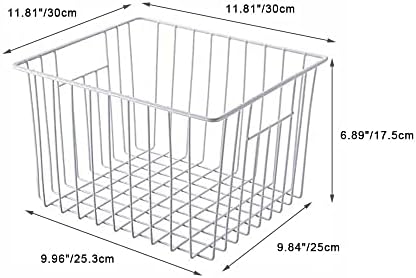 SANNO Freezer Baskets Freezer Wire Storage Basket, Organizer Food Storage Bin...
