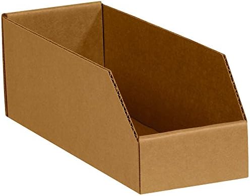 Partners Brand PBINEB123K Open Top Bin Boxes, 3" x 12" x 4-1/2"...