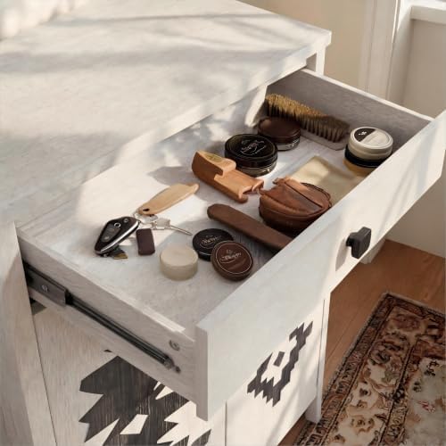 Shoe Cabinet with Drawers, Shoe Storage Cabinet with Adjustable Shelves
