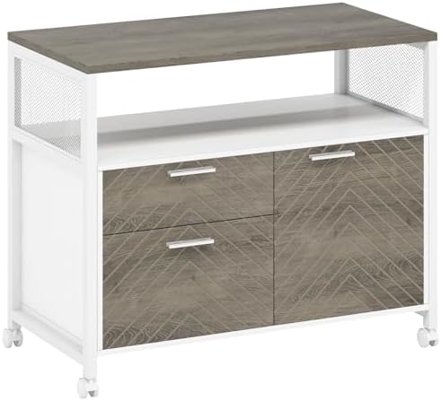 Tribesigns Modern File Cabinet with Drawers for Letter-Sized File and Door, L...