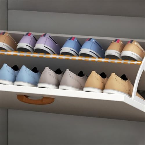 Shoe Storage Cabinet with Large Storage Drawer&Cabinet Space Solid Wood M...
