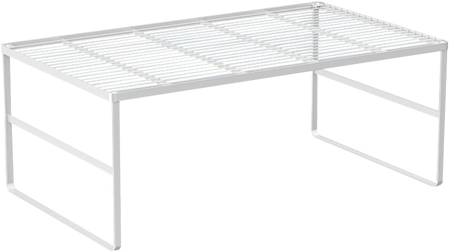 Kitchen Cabinet Storage Shelf Stackable Wire Spice Rack Organizer Heavy Duty ...