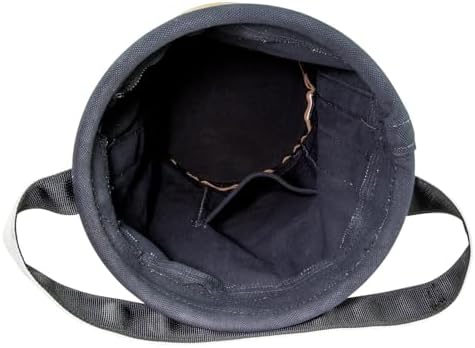 Klein Tools 5104FR Canvas Bucket, Flame-Resistant Tool Bucket Made of No. 4 C...