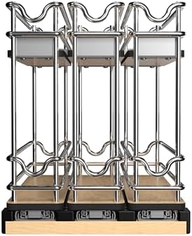 Rev-A-Shelf Narrow 9" W Pullout Triple Organizer for Cabinets