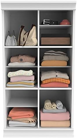ClosetMaid Modular Storage Shelf Unit with 12 Adjustable Shelves & Divide...