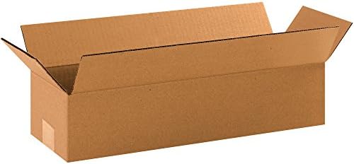 AVIDITI 18 x 6 x 4 Corrugated Cardboard Boxes, Long 18"L x 6"W x 4"H, Pack of 100 | Shipping, Packaging, Moving, Storage Box for Home or Business, Strong Wholesale Bulk Boxes