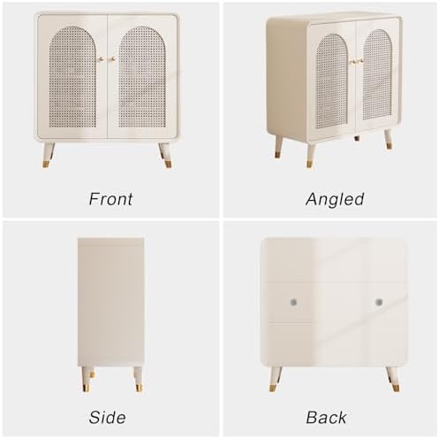 Luxury Closet Freestanding Shoe Cabinet, 4 Tier Wooden Shoes Storage Organize...