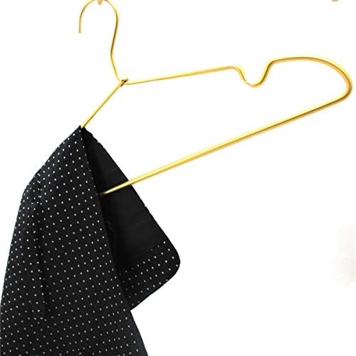Premium Clothes Hangers 16.5" Metal Gold Coat Hangers Non Slip Hook Laun...