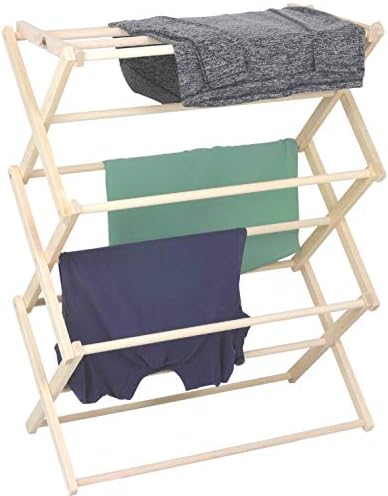 Pennsylvania Woodworks Premium American Maple Clothes Drying Rack - Handcraft...
